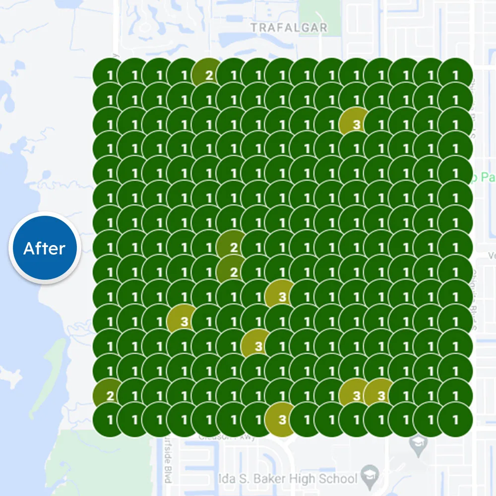 Franchise Maps Grid After SEO
